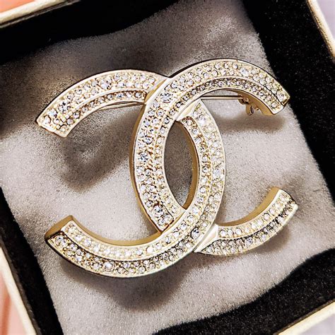 coco chanel clored rhinedtone pin|chanel costume jewelry.